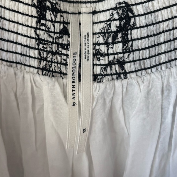 Anthropologie Square-Neck Waistless Hawaiian Floral Midi Maxi Pocket Dress - Picture 11 of 14